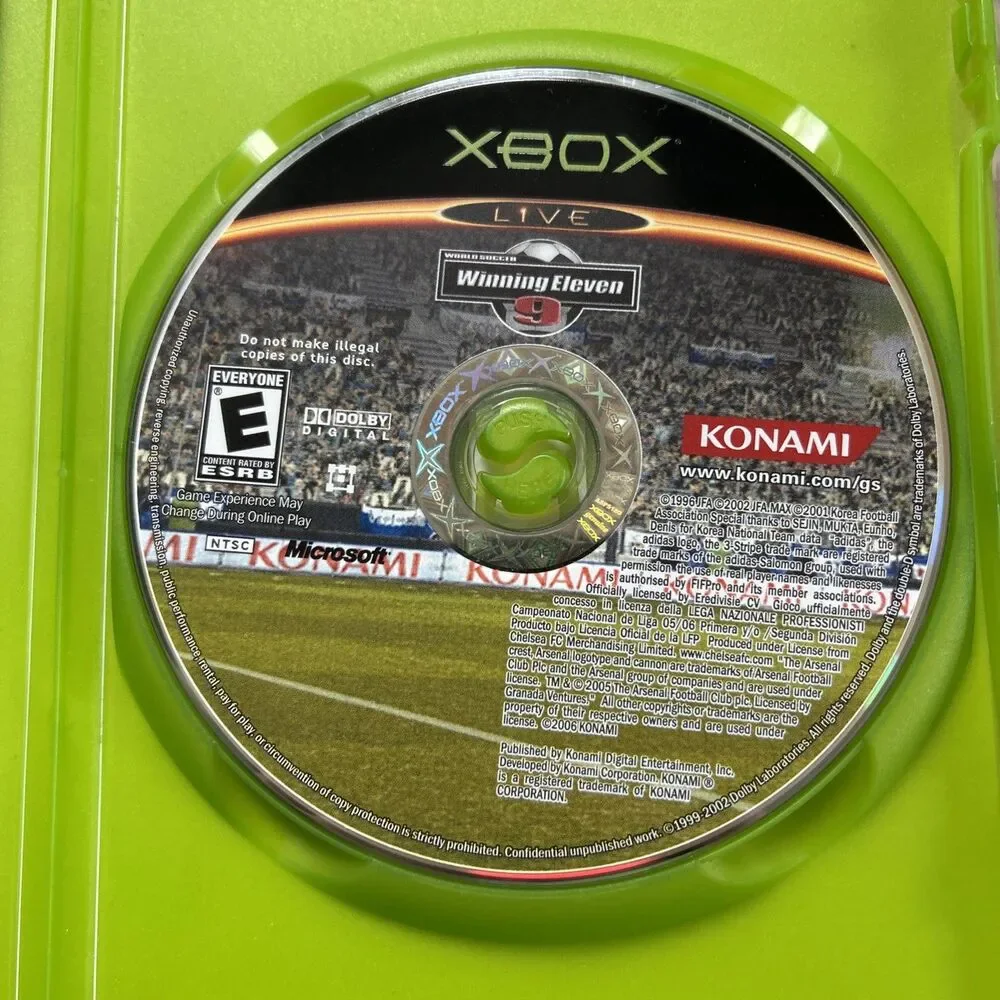 World Soccer: Winning Eleven 9 Microsoft Xbox Complete w/ Manual Tested Works